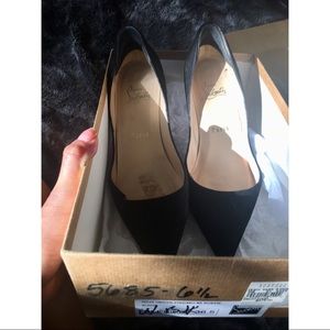 Christian Louboutin Decoltissimo 85 suede pumps